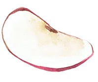Apple with aloe gel